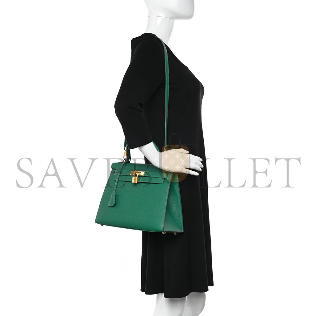 H**mes master epsom kelly sellier 28 vert vertigo (28*22*10cm)